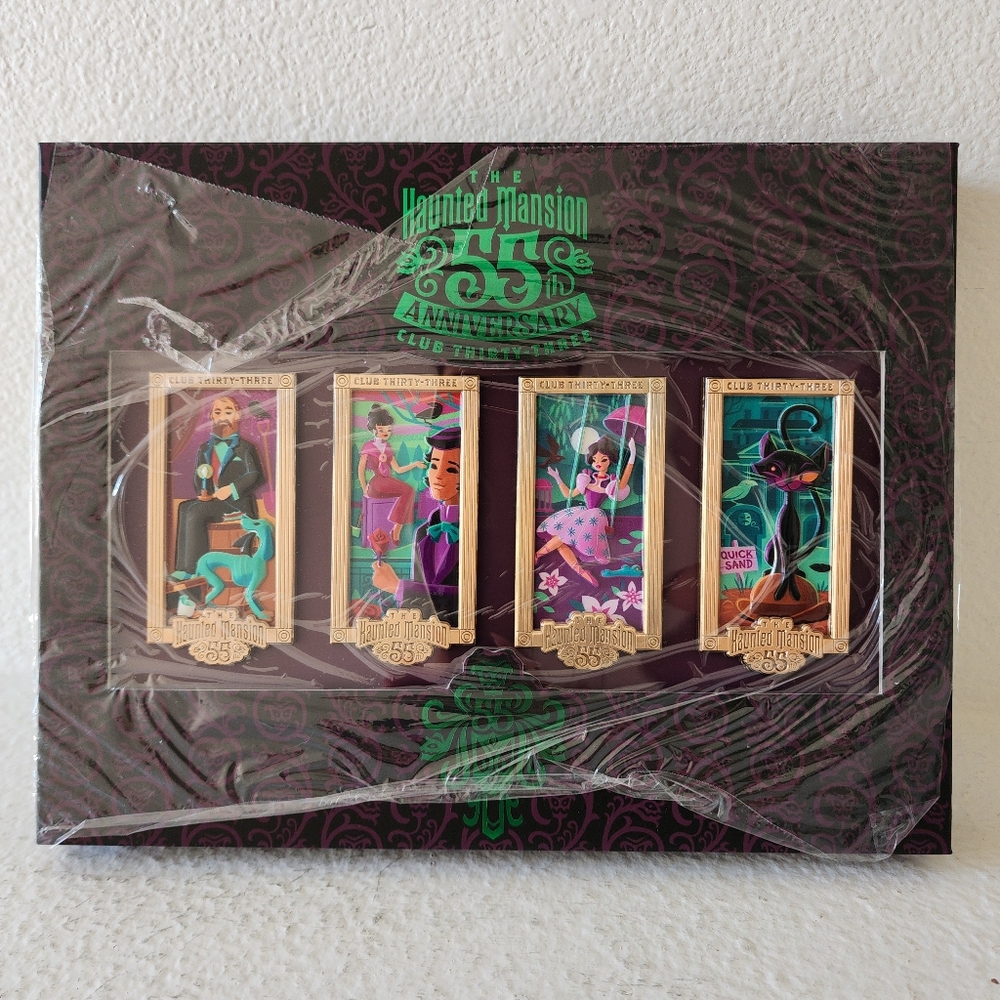 Club 33 Exclusive Haunted Mansion Limited Edition 500 LE Collector Pins Set of 4